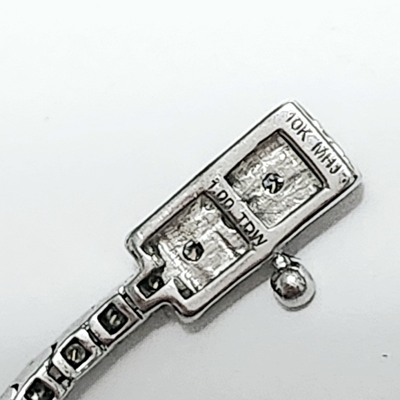 1.00 ct Diamond 10K Gold Bracelet Certificate - Picture 5 of 17